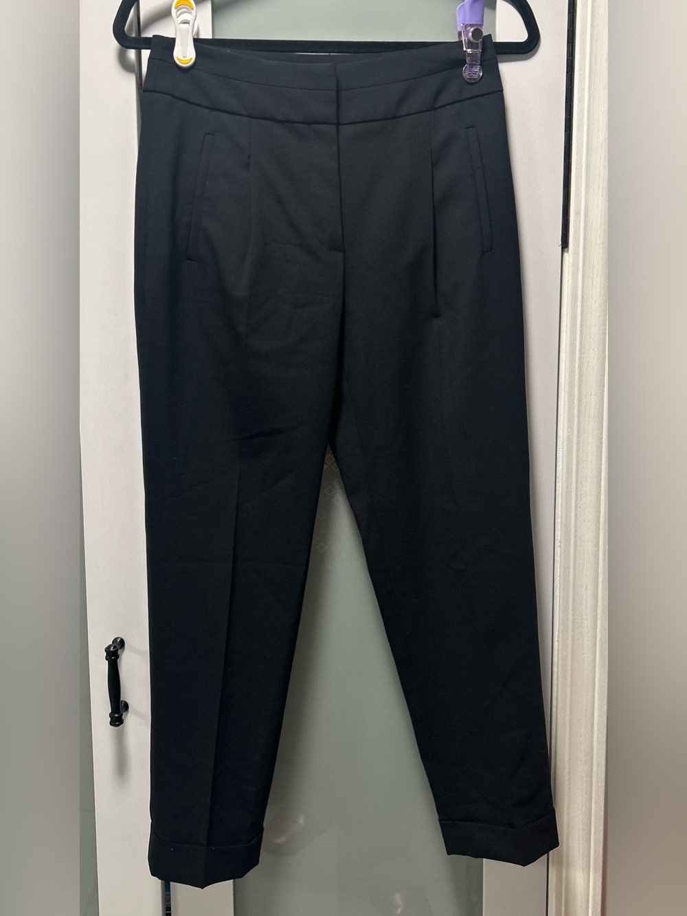 Judith & Charles Women’s Black  Giverny B Wool Trousers Dress Pants Size 0
